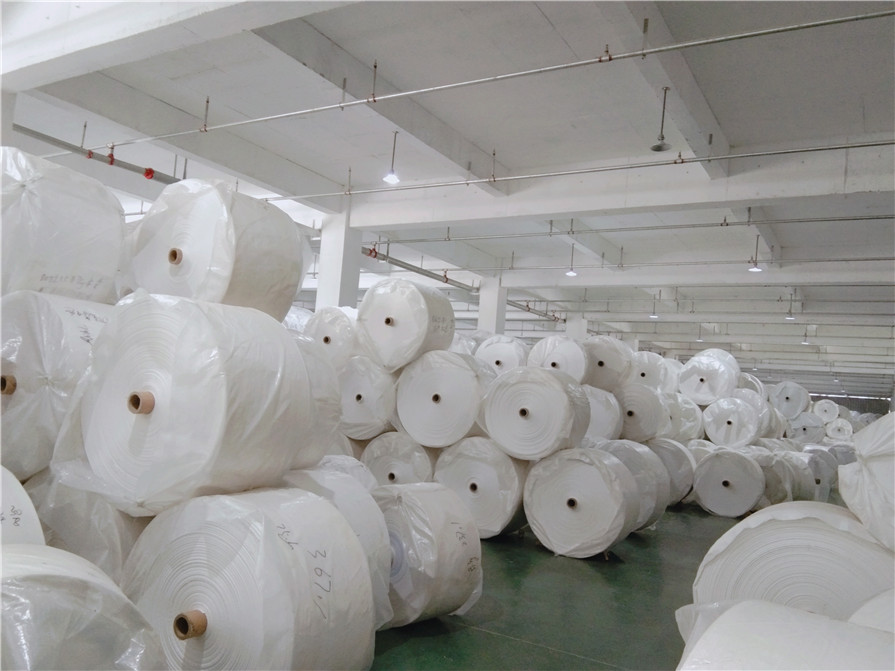 tubular PP woven fabric for bags in rolls 