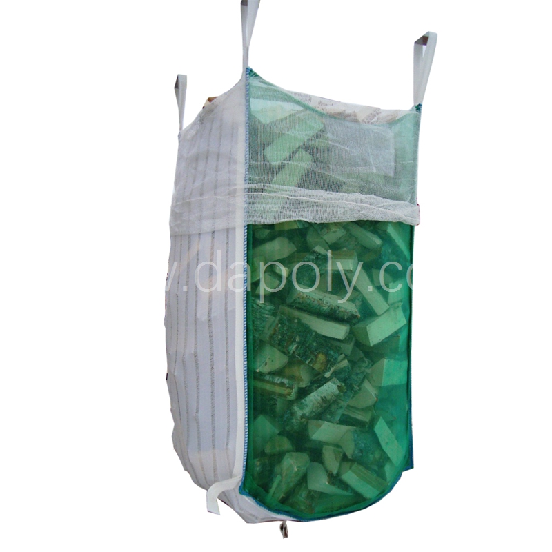 Ventilated breathable FIBC bag for firewood potatoes